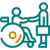 أيقونة الهدف: تطوير آليات التواصل والتعاون بين الأشخاص ذوي الإعاقة وبين العاملين في القطاع الخاص
